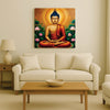 Radiant Renunciation — Enlightened in Silence Canvas Wall Art Stretched Frame Painting