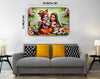 Cute Radha Krishna Crystal Panting