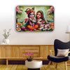 Cute Radha Krishna Crystal Panting