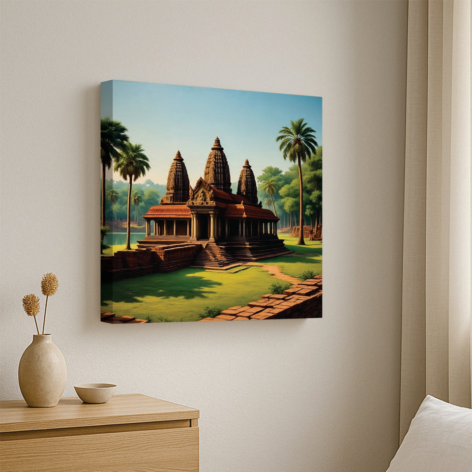Divine Earth Studio Canvas Wall Art Stretched Frame Painting