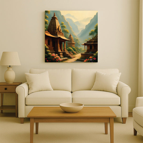 Echoes of Heritage Canvas Wall Art Stretched Frame Painting