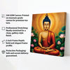 Radiant Renunciation — Enlightened in Silence Canvas Wall Art Stretched Frame Painting