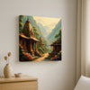 Echoes of Heritage Canvas Wall Art Stretched Frame Painting
