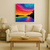 Colorful Horizon Canvas Wall Art Stretched Frame Painting