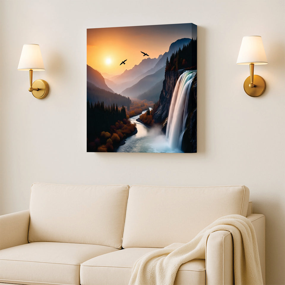 MountainMuse Art Canvas Wall Art Stretched Frame Painting
