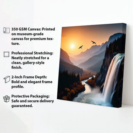 MountainMuse Art Canvas Wall Art Stretched Frame Painting
