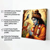 Beautiful Krishna Canvas Painting – Spiritual Wall Art Stretched Frame Painting