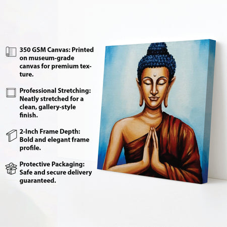 Inner Flame, Infinite Calm Canvas Wall Art Stretched Frame Painting