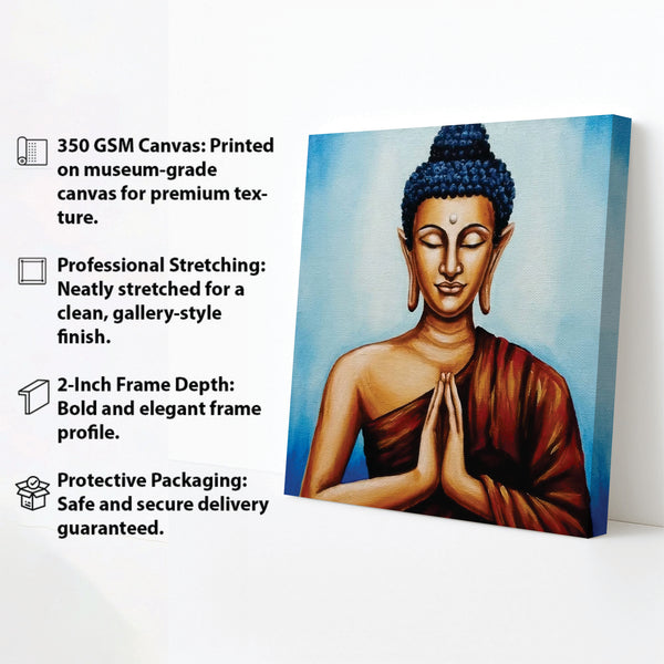 Inner Flame, Infinite Calm Canvas Wall Art Stretched Frame Painting