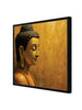 Burning Wisdom, Tranquil Heart Canvas Wall Art Black Frame Painting