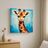 Cute Giraffe Canvas Wall Art Stretched Frame Painting