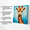 Cute Giraffe Canvas Wall Art Stretched Frame Painting