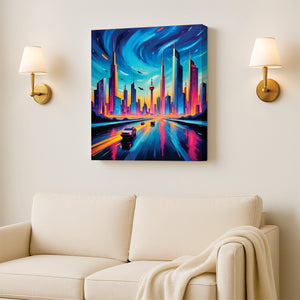 UrbanGlow Artworks Canvas Wall Are Stretched Frame Painting