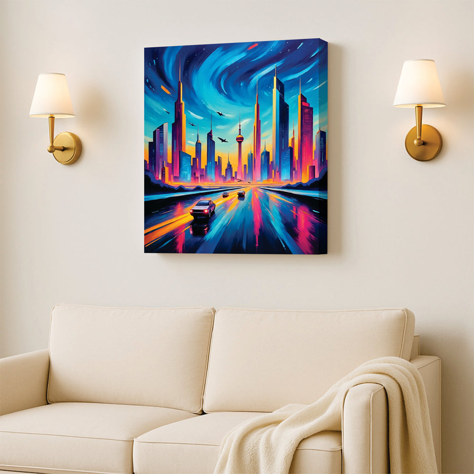 UrbanGlow Artworks Canvas Wall Are Stretched Frame Painting