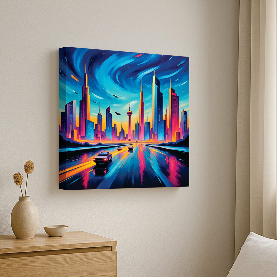 UrbanGlow Artworks Canvas Wall Are Stretched Frame Painting