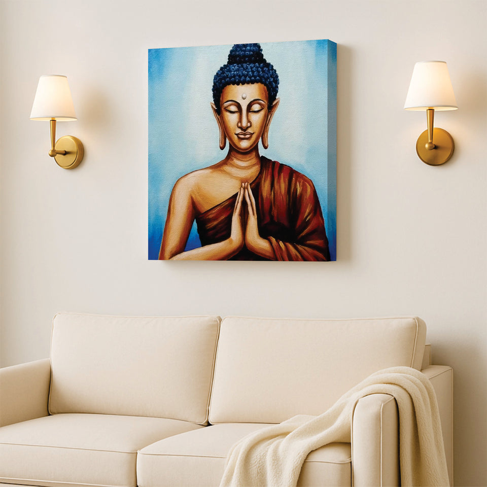 Inner Flame, Infinite Calm Canvas Wall Art Stretched Frame Painting