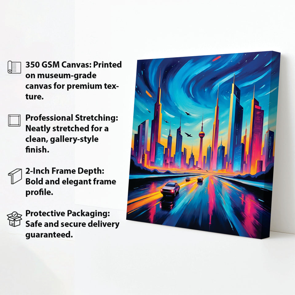 UrbanGlow Artworks Canvas Wall Are Stretched Frame Painting