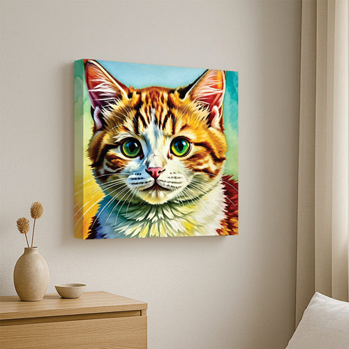 Whisker Wonders Canvas Wall Art Stretched Frame Painting