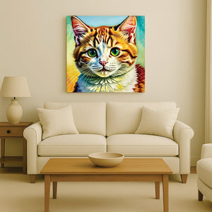 Whisker Wonders Canvas Wall Art Stretched Frame Painting