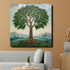Majestic Tree of Life Canvas Wall Art Stretched Frame – Digital Painting