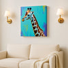 Baby Giraffe Canvas Wall Art Stretched Frame Painting