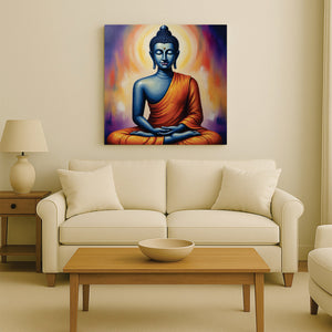 Flame of Insight in the Silent Mind Canvas Wall Art Stretched Frame Painting
