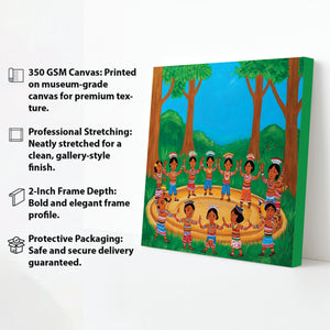 Sacred Grove Celebration Canvas Wall Art Stretched Frame Painting