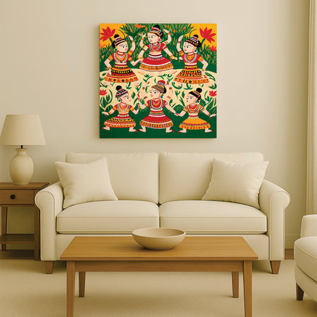 Heritage in Motion Canvas Wall Art Stretched Frame Painting