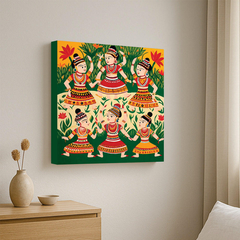Heritage in Motion Canvas Wall Art Stretched Frame Painting