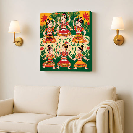 Heritage in Motion Canvas Wall Art Stretched Frame Painting