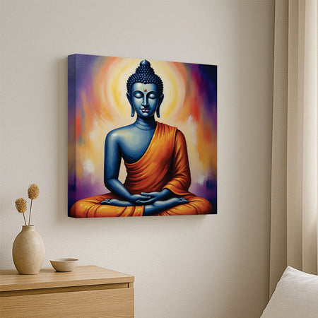 Flame of Insight in the Silent Mind Canvas Wall Art Stretched Frame Painting