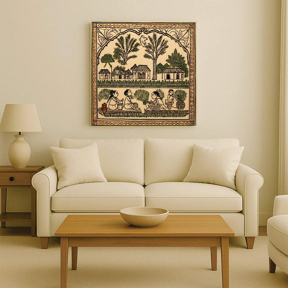 Spirits in Motion Canvas Wall Art Stretched Frame Painting