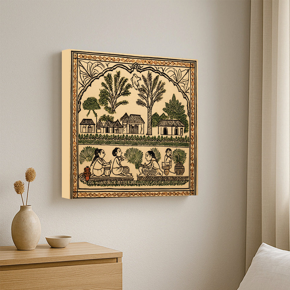 Spirits in Motion Canvas Wall Art Stretched Frame Painting