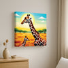 Charming Giraffe Canvas Wall Art Stretched Frame Painting