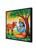The Silent Flame of Mindful Awakening Canvas Wall Art Stretched Frame Painting