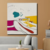 Abstract Flow Digital Canvas Wall Art Stretched Frame – Minimalist Home Décor