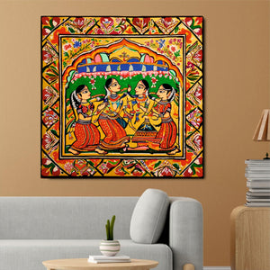 Sacred Mythology Canvas Painting Stretched Frame – Elegant Home Wall Art