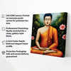 Saffron Echoes in a Sea of Quiet Canvas Wall Art Stretched Frame Painting