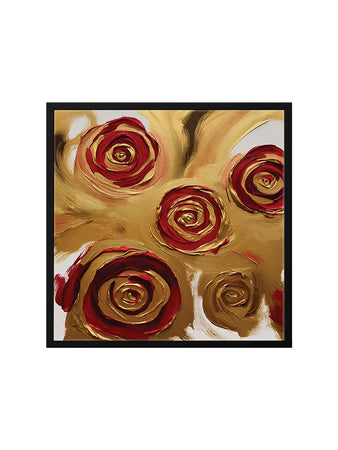 Royal Radiance — A Vision of Love Wreathed in Gold Black Frame