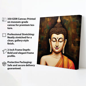 Quiet as Fire — Enlightenment in Pause Canvas Wall Art Stretched Frame Paining
