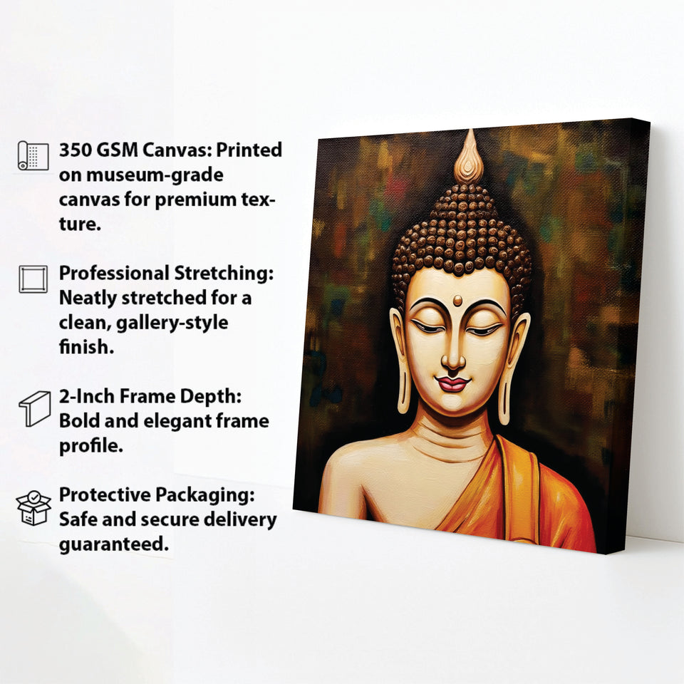 Quiet as Fire — Enlightenment in Pause Canvas Wall Art Stretched Frame Paining