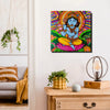 Radha Krishna Romantic Canvas Art Stretched Frame – Spiritual Wall Decoration