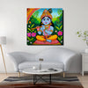 Divine Melody – Krishna’s Blissful Flute Wall Art Cnavas Wall Art Stretched Frame Painting