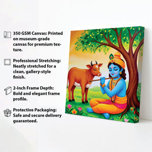 The Silent Flame of Mindful Awakening Canvas Wall Art Stretched Frame Painting