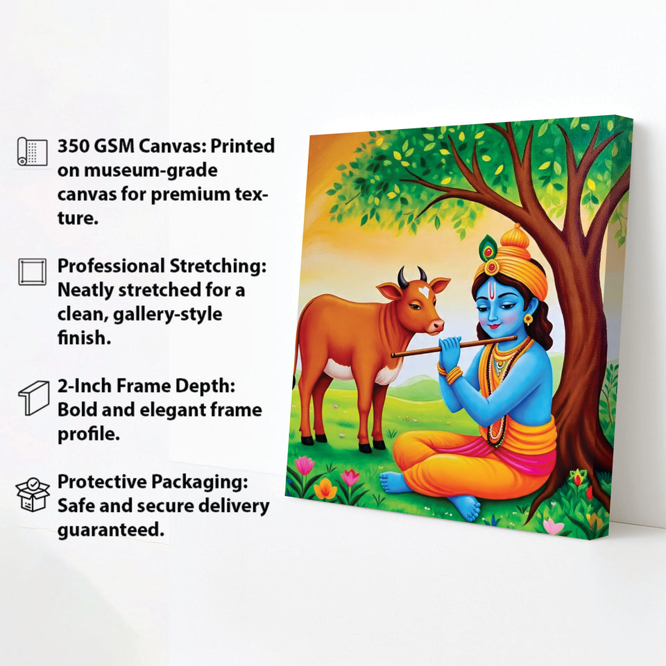 The Silent Flame of Mindful Awakening Canvas Wall Art Stretched Frame Painting