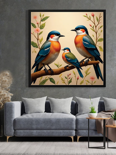 Soaring Grace: Beauty in Motion Canvas Wall Art Black Frame Painting