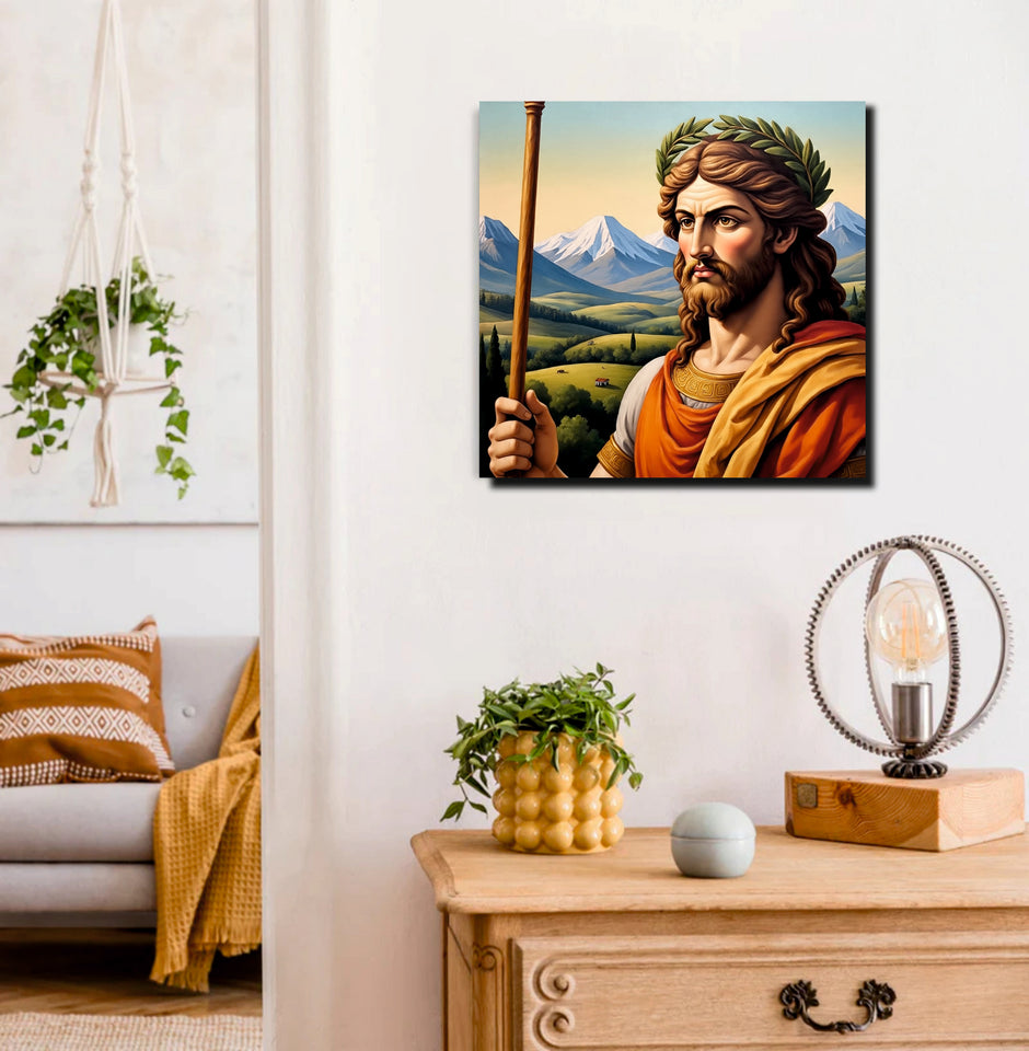 Royal Majesty – Classical King Portrait Canvas  Wall Art Stretched Frame Painting