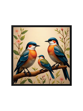 Soaring Grace: Beauty in Motion Canvas Wall Art Black Frame Painting
