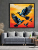 Aerial Elegance — Where Earth Meets Sky Cnavs Wall Art Stretched Frame Painting