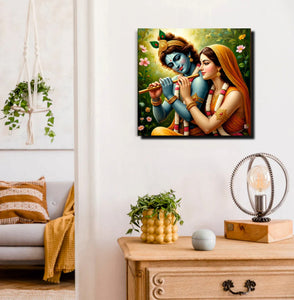 Divine Romance – Spiritual Canvas Wall Art Stretched Frame Painting